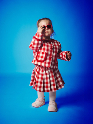 Fotoja e Set Fund  Xhaketë të kuqe , 6-7y