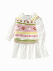 Fotoja e Fustan  Jelek - Sweetheart Knit Set , 18-24 muajsh