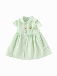 Fotoja e Fustan Minty Meadow Collar, 3-4 vjeq
