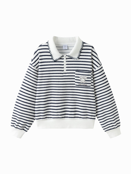 Fotoja e Pulovër Playful Stripes Navy, 13-14 vjeq