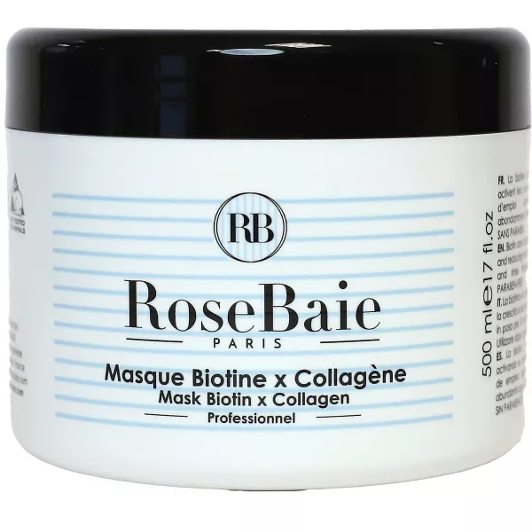 Fotoja e Maskë për flokë Rosebaie Paris Masque, Biotine & Kolagjen ,500ml