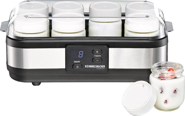 Fotoja e Pajisje për jogurt Rommelsbacher JG 40, 150 ml x 8, e bardhë