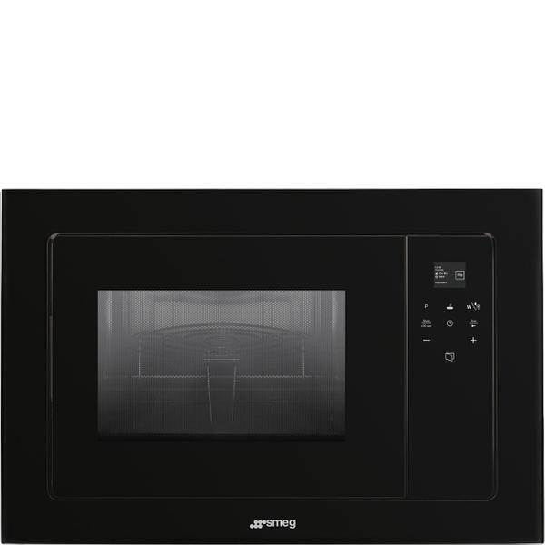 Fotoja e Mikrovalë SMEG Linea FMI120B3, 1300 W, e zezë