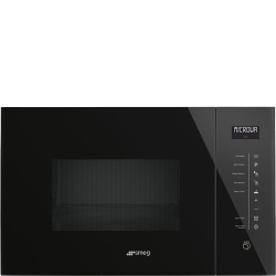 Fotoja e Mikrovalë SMEG Linea FMI125N, 1450 W, e zezë