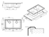 Fotoja e Lavaman Apell Linear LN862IBC, 86x50x23cm, metalike, Picture 2