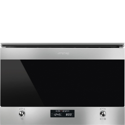Fotoja e Mikrovalë SMEG Classica MP322X1, 2700 W, e hirtë/zezë