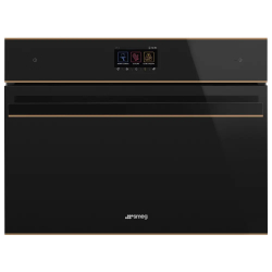 Fotoja e Furrë SMEG Dolce Stil Novo SF4604WMCNR, 45cm, 3100 W, e zezë