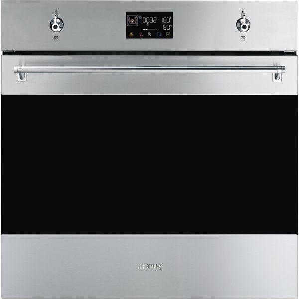Fotoja e Furrë SMEG Classica SO6302S3PX, 60cm, 3000 W, e hirtë/zezë