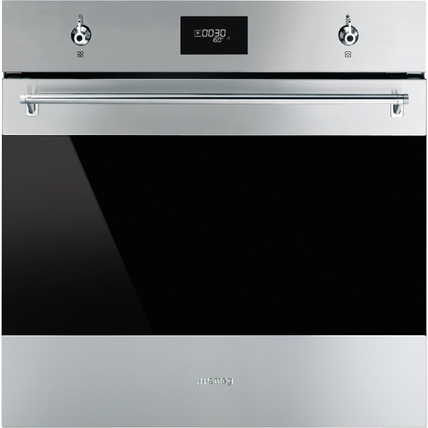 Fotoja e Furrë SMEG Classica SOP6301TX, 60cm, 3000 W, e hirtë/zezë