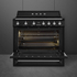 Fotoja e Sobë SMEG Victoria Aesthetic TR90IBL2, 90x60 cm, 10600 W, e zezë, Picture 2