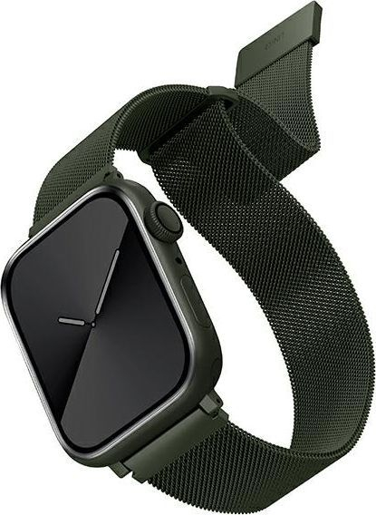 Fotoja e [OUTLET] Rrip UNIQ Dante për Apple Watch Series 4 / 5 / 6 / 7 / SE 42 / 44 / 45 mm, i gjelbër