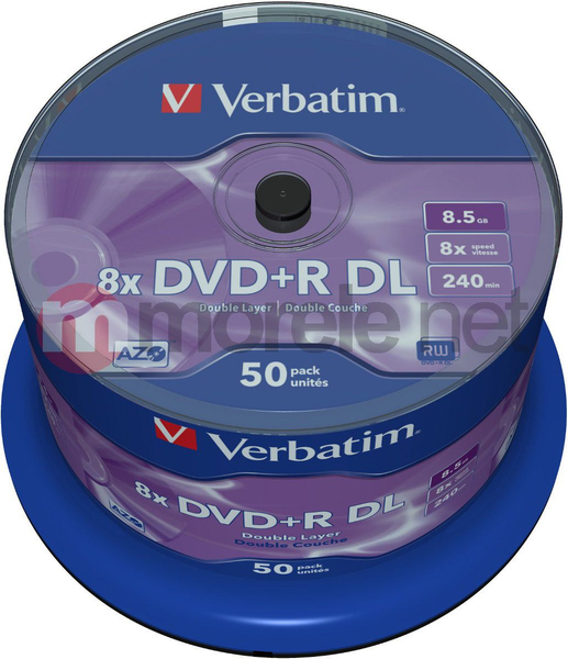 Fotoja e Disqe Verbatim DVD+R DL, 50 copë
