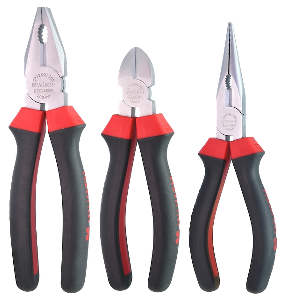 Fotoja e Set dara Würth Premium, Redstripe, 3 copë