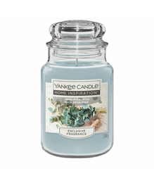 Fotoja e Qiri aromatik Yankee Candle Home Inspiration Fresh Eucalyptus, 538 g