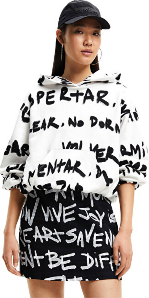 Fotoja e Bluzë Desigual Sweat Kora Regular Fit mDE3392, e bardhë, M