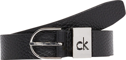 Fotoja e Rrip lëkure për femra Calvin Klein, 110 cm, i zi
