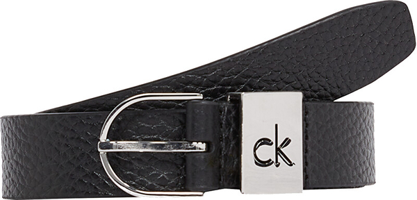 Fotoja e Rrip lëkure për femra Calvin Klein, 110 cm, i zi
