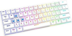 Fotoja e Tastierë mekanike Savio Whiteout X2 OUTEMU Blue, 60%, e bardhë
