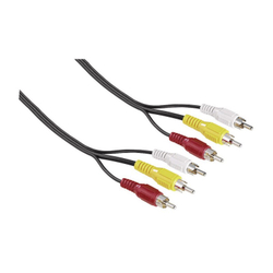 Fotoja e Hama Video Cable, 3 RCA plugs - 3 RCA plugs, 2m