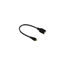 Fotoja e Hama USB 2.0 OTG Adapter Cable, micro plug - A socket, black, 0.15m