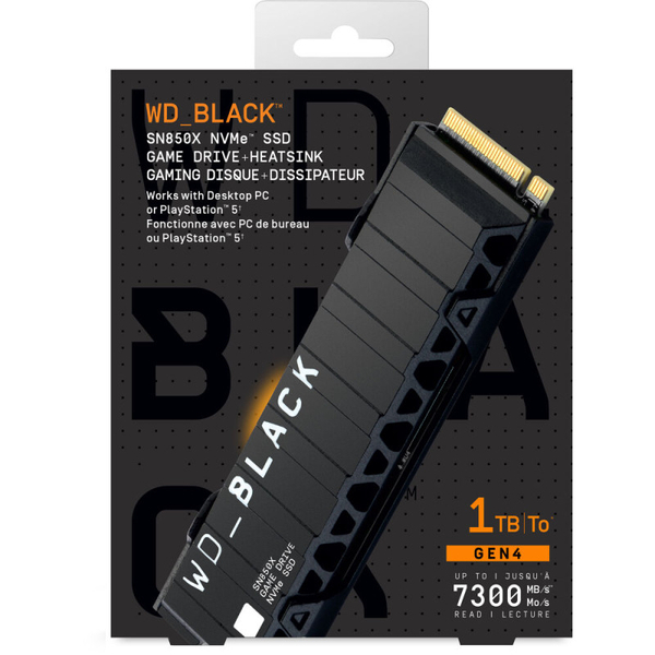 Fotoja e WD BLACK SN850 NVMe SSD Game Drive+Heatsink 1TB