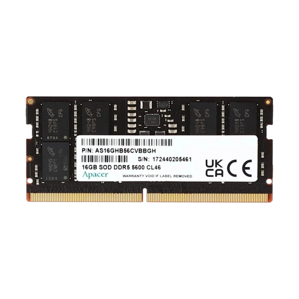 Fotoja e Modul memorie Apacer RAM, 16GB, DDR5 5600-46 2048x8 RP, SO-DIMM