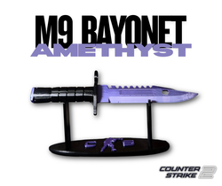 Fotoja e Thikë 3DPrintKS CS2/CS:GO - M9 Bayonet Amethyst