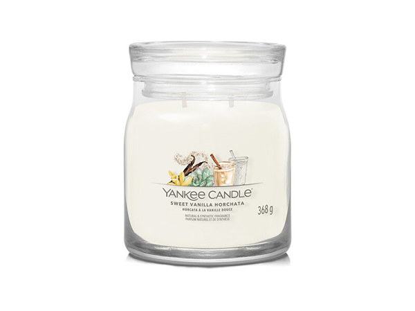 Fotoja e Qiri aromatik Yankee Candle Sweet Vanilla Horchata, 368 g