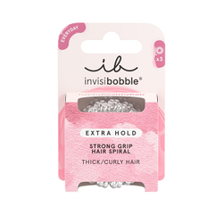 Fotoja e Set lidhëse për flokë Invisibobble Extra Hold Crystal Clear Hair Scrunchie, 3 copë