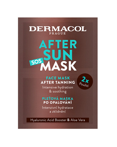 Fotoja e Maskë për fytyrë Dermacol After Sun Face Mask, 2 x 8 ml