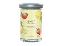 Fotoja e Qiri aromatik Yankee Candle Signature Tumbler Iced Berry Lemonade Scented Candle, 567 g