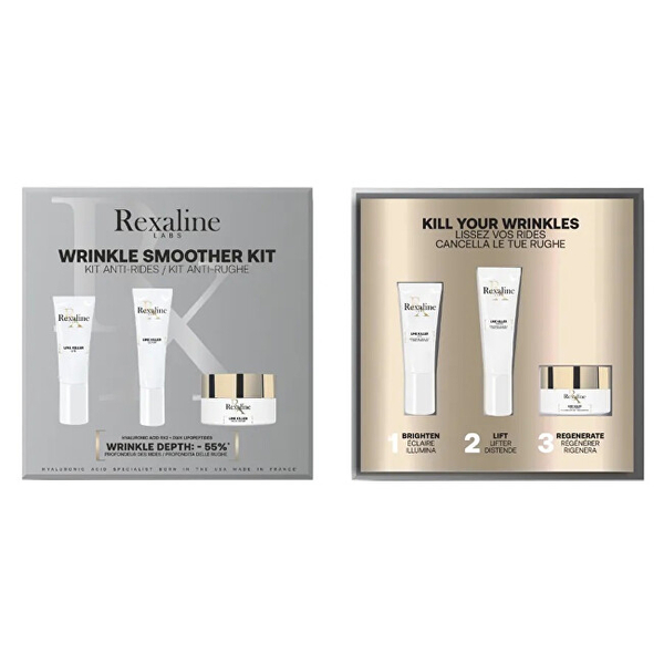 Fotoja e Set dhuratë për femra Rexaline Wrinkle Smoother, krem 20 ml + serum 10 ml + krem 5 ml
