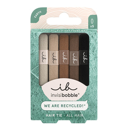 Fotoja e Llastik për flokë Invisibobble Mocha, 5 copë, shumëngjyrësh