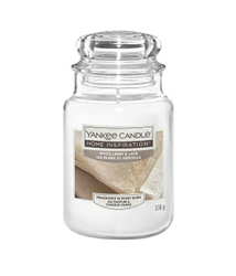 Fotoja e Qiri aromatik Yankee Candle Home Inspiration White Linen & Lace, 538 g