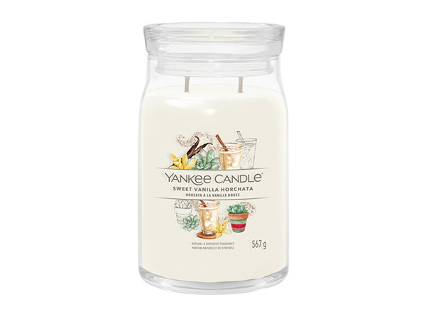Fotoja e Qiri aromatik Yankee Candle Sweet Vanilla Horchata, 567 g