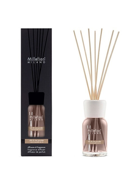 Fotoja e Shpërndarës arome Millefiori Milano Natural Silk & Rice Powder, 100 ml