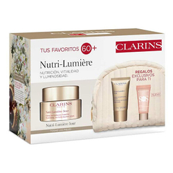 Fotoja e Set krema ushqyes për lëkurë Clarins Nutri-Lumière, krem dite 50 ml + krem nate 15 ml + bazë për makeup 5 ml