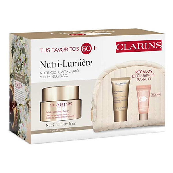 Fotoja e Set krema ushqyes për lëkurë Clarins Nutri-Lumière, krem dite 50 ml + krem nate 15 ml + bazë për makeup 5 ml