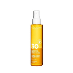 Fotoja e Vaj mbrojtës për trup dhe flokë Clarins Glowing Sun Oil, SPF 30, 150 ml
