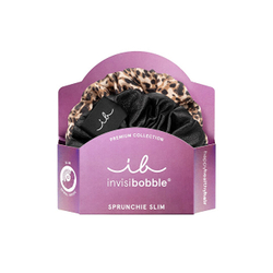 Fotoja e Set lidhëse për flokë Invisibobble Sprunchie Slim Premium Leo is the New Black, 2 copë, e zezë/kaftë