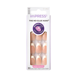 Fotoja e Thonj vetëngjitës KISS imPRESS Nails Ideal, 30 copë