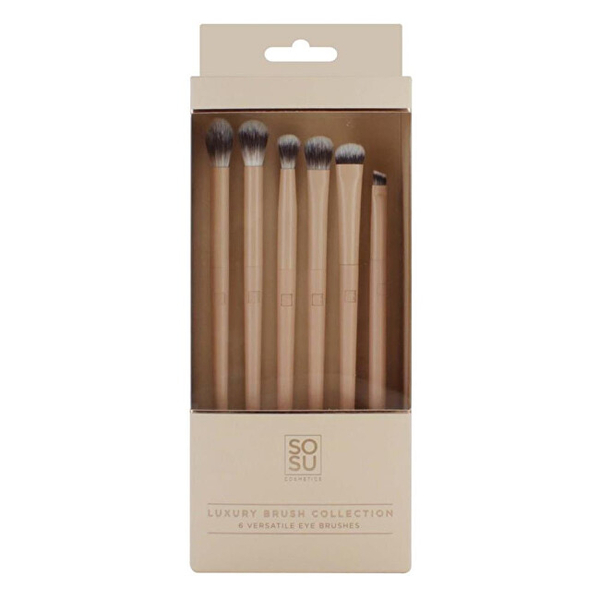 Fotoja e Set brusha për grim SOSU Cosmetics Luxury Brush Eye Collection, 6 copë