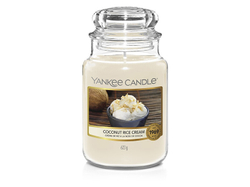 Fotoja e Qiri aromatik Yankee Candle Coconut Rice Cream, 623 g