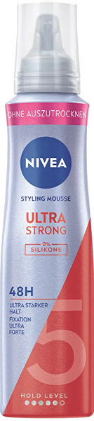 Fotoja e Shkumë për flokë Nivea Ultra Strong Styling Mousse, 150 ml