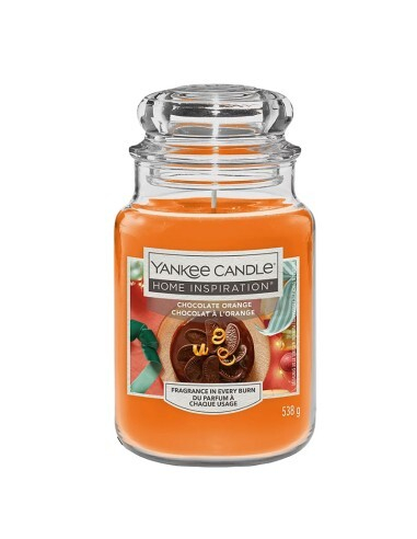 Fotoja e Qiri aromatik Yankee Candle Home Inspiration Chocolate Orange, 538 g
