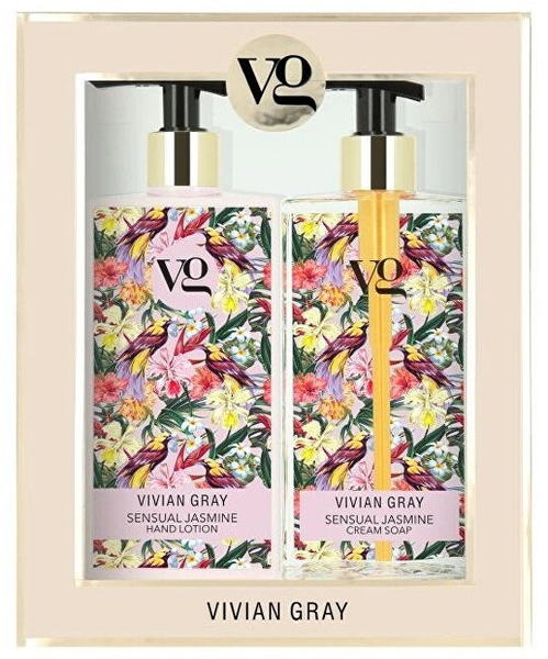 Fotoja e Set për duar Vivian Gray Sensual Jasmine, sapun i lëngshëm për duar 350 ml + losion për duar 350 ml