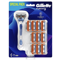 Fotoja e Set Gillette Fusion, brisk rroje + 11 koka zëvendësuese