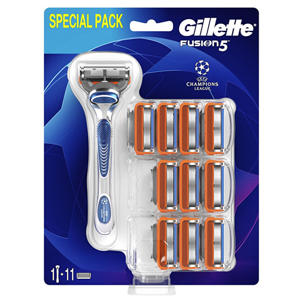 Fotoja e Set Gillette Fusion, brisk rroje + 11 koka zëvendësuese