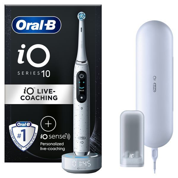 Fotoja e Furçë elektrike për dhëmbë Oral B iO Series 10 Stardust, e bardhë