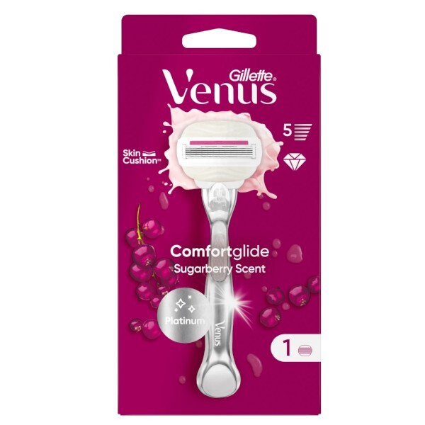 Fotoja e Briskë rroje Gillette Venus Platinum Comfortglide Sugarberry + 1 kokë